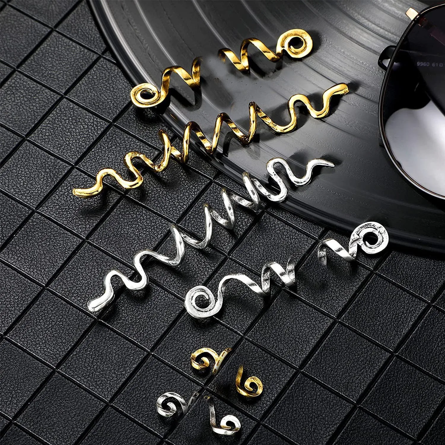 

Viking Braid Spiral Hair Spring Nordic Celtic Hair Accessories for Long Hair Gold Unisex Decor Supply