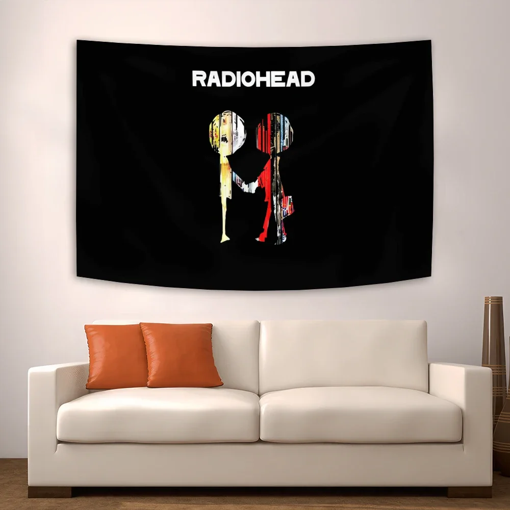 

Radioheads Music Art Wall Hanging Tapestry Wallpaper Tapestry Headboard Aesthetic Room Decoration room decoration accessories