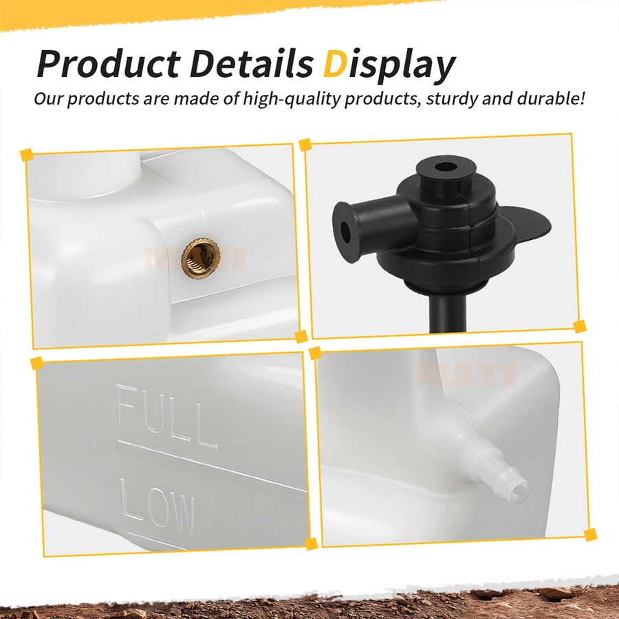 M MATI Coolant Water Tank Reservoir Bottle w/ Cover For Yamaha YZF-R1 2004-2006 5VY-21871-00-00