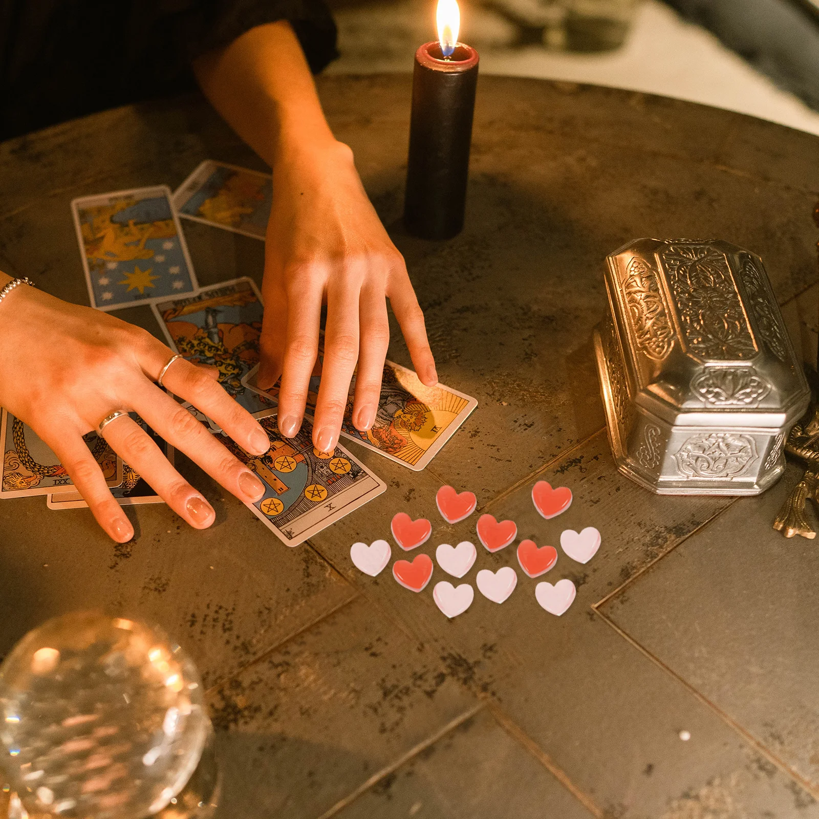 

100 шт. красочные смоляные подвески в форме сердца драгоценные камни для поделок, свадебные украшения, наполнители для ваз, разбросанные столы для вечеринок