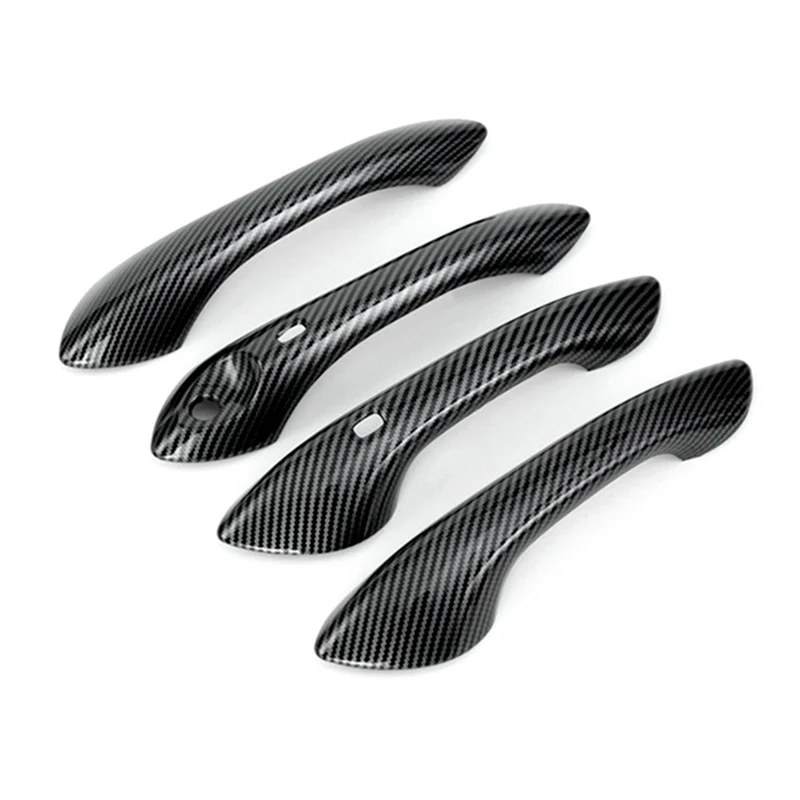 Car Exterior Door Handle Cover Trim for Chevrolet Trax Seeker 2023 2024 Accessories (ABS Carbon Fiber)