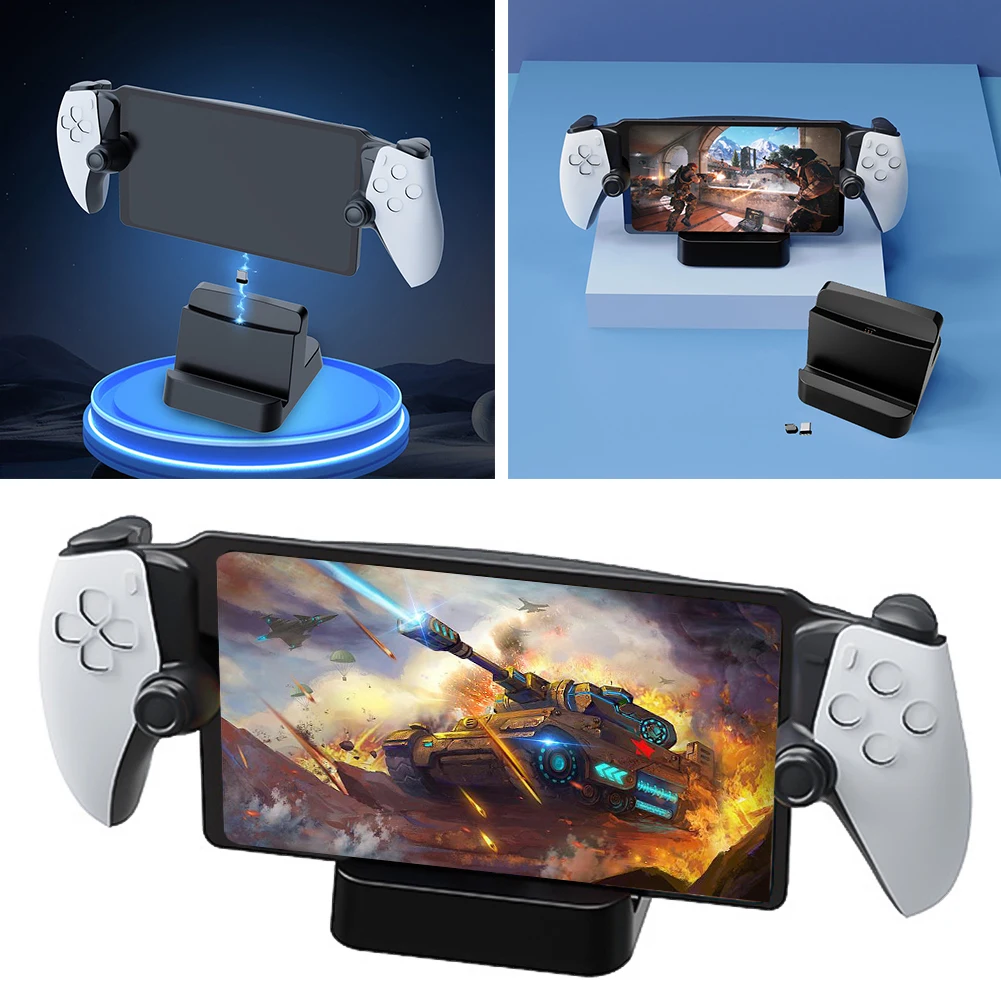 Controller Charging Station Fast Charging Dock with Type-C Adapter Charging Docking Station Suitable for PS5 Portal