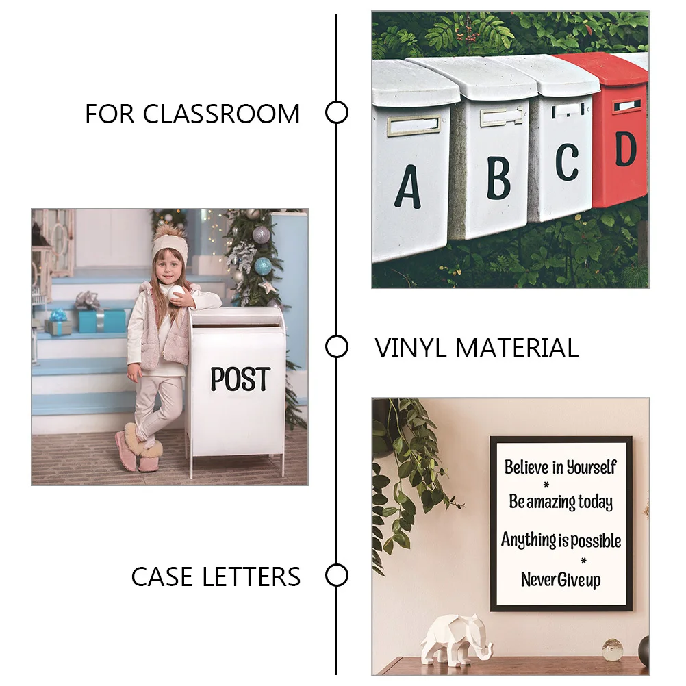 

6 Sheets Alphabet Letter Wall Decals Peel Stick DIY Educational Wall Sticker Bright Room Decor Classroom Learning Sticker