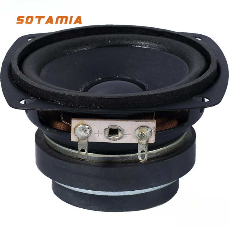 

SOTAMIA 2 шт. 2,5-дюймовый полнодиапазонный динамик 4 Ом 5 Вт домашний мультимедийный компьютерный динамик объемная книжная полка настольный громкоговоритель