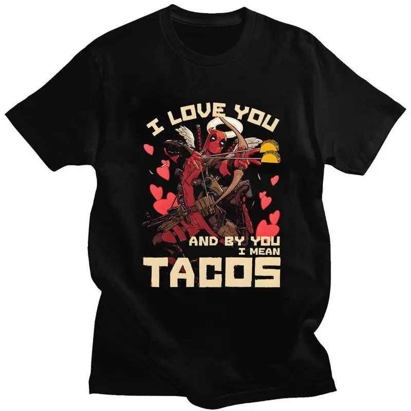 

Custom Deadpool Movies Mangas Cute T Shirt Men Tshirt Leisure Tee T-shirts Slim Fit Clothing Gift
