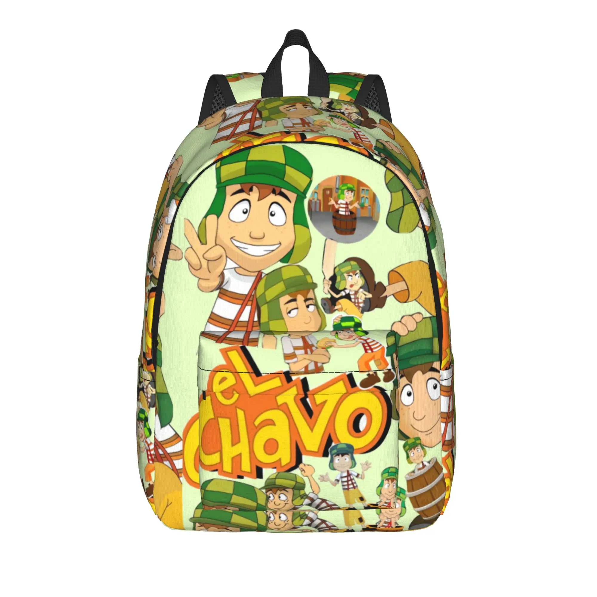 El Chavo del Ocho Backpack Unisex  Print Backpacks Polyester Streetwear High School Bags College Colorful Rucksack