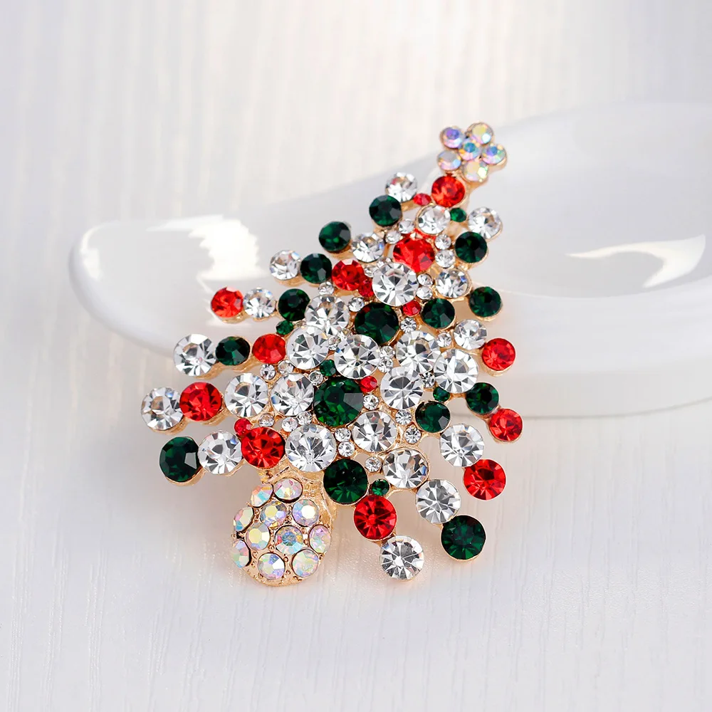 Fashion Christmas Brooch Christmas Tree Bells Star Suit Brooch Men\'s And women\'s New Year Jewelry Brooch