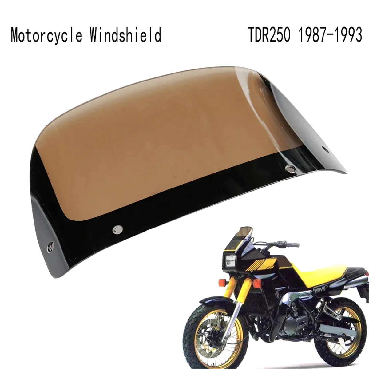 Motorcycle Windshield Front Spoiler Windscreen for YAMAHA TDR250 1987-1993