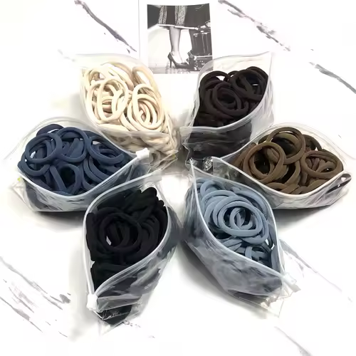 20/50PCS/Set Hair Bands for Women Girl Basic Hair Rubber Ties Ropes 4cm Simple Elastic Headband Hair Accessories Ponytail Holder - Image 2