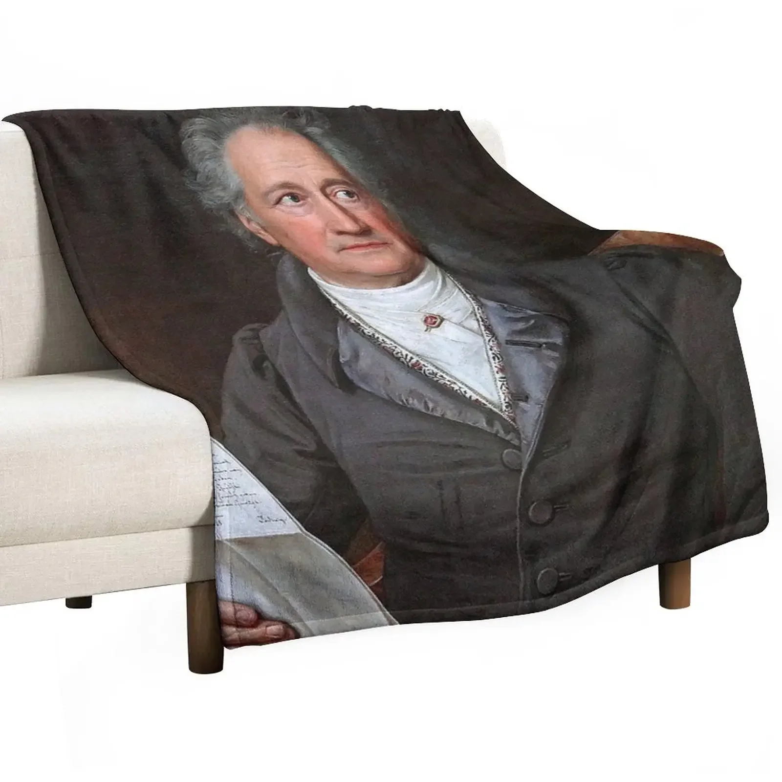 Johann Wolfgang von Goethe, 1828 Throw Blanket Blankets Sofas Of Decoration christmas gifts Thermal Summer Blankets