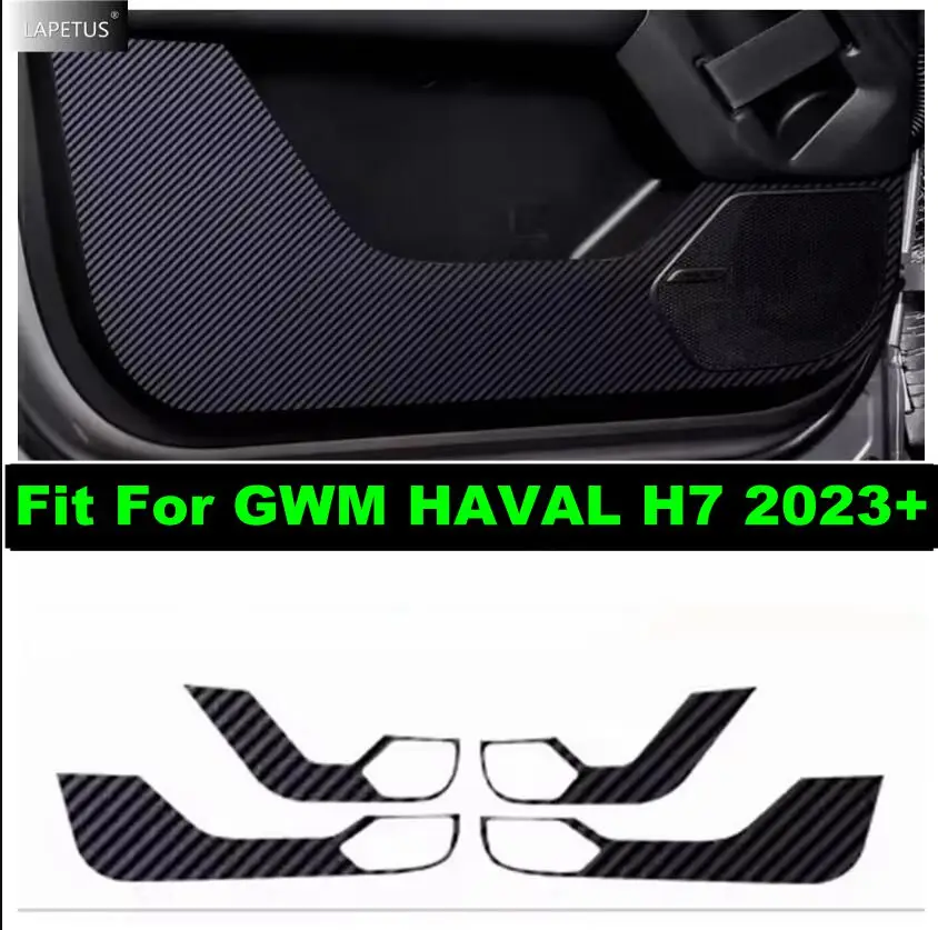 

Car Door Anti Kick Pad Edge Film Protect For GWM HAVAL H7 2023 2024 2025 Carbon Fiber Look Sticker Interior Modified Accessories