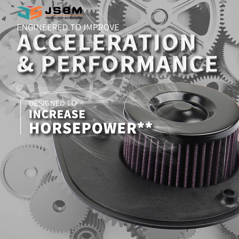 JSBM Motorcycle High Flow Air Filter For Harley-Davidson XG500 XG750 Street 2015 2016 2017 2018 2019 2020 XG 500 750 29400078