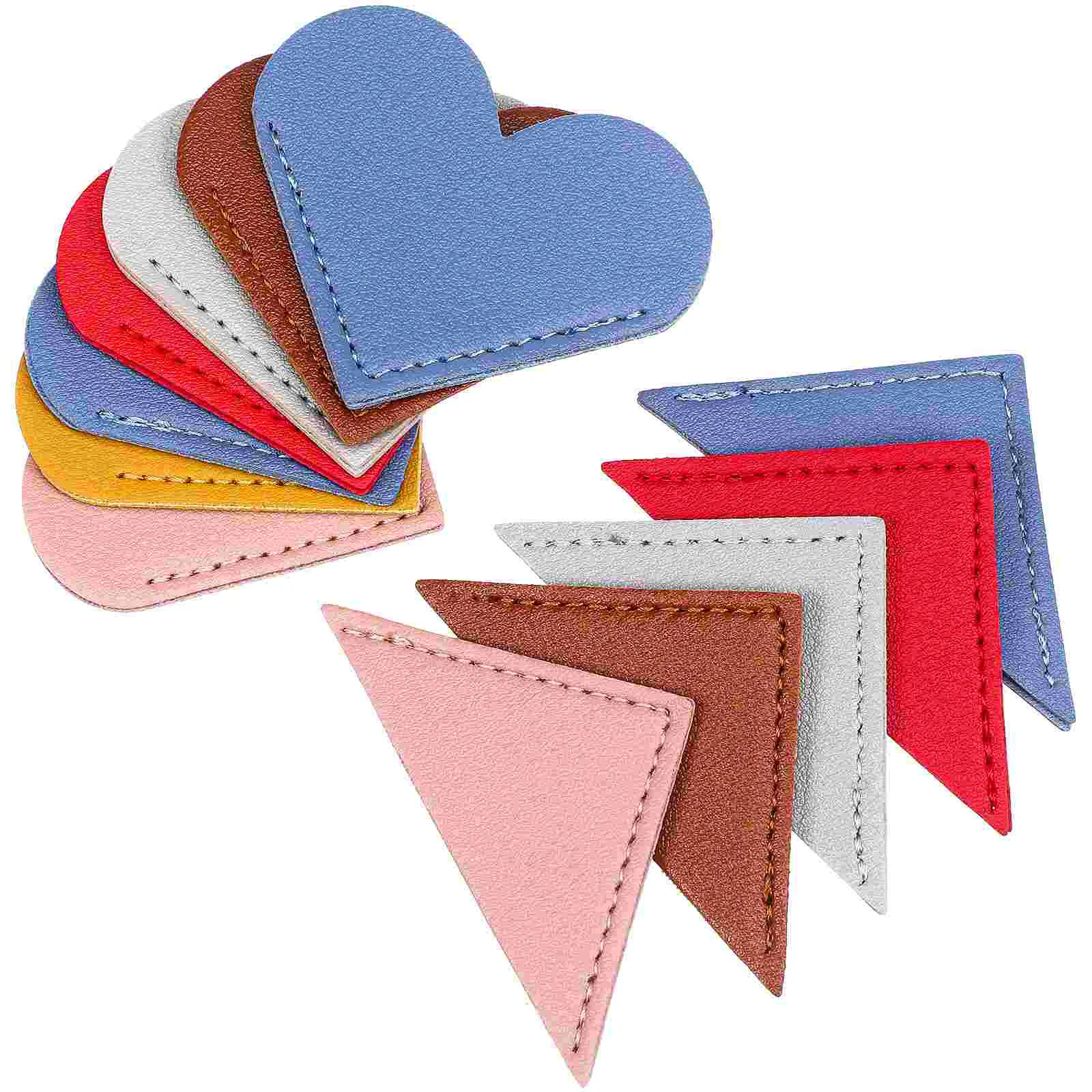 

12 Pcs Bookmark Bookmarks for Women Aesthetic Delicate Pu Lovers Students Heart