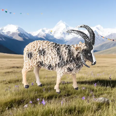 Oenux Klassisk Farm Animal Simulering Får Get Argali Antilop Modell Actionfigur Fjäderfä Figurer Söt Leksak För Barnpresent 8 best sales leksaker med bondgårdsdjur - №4