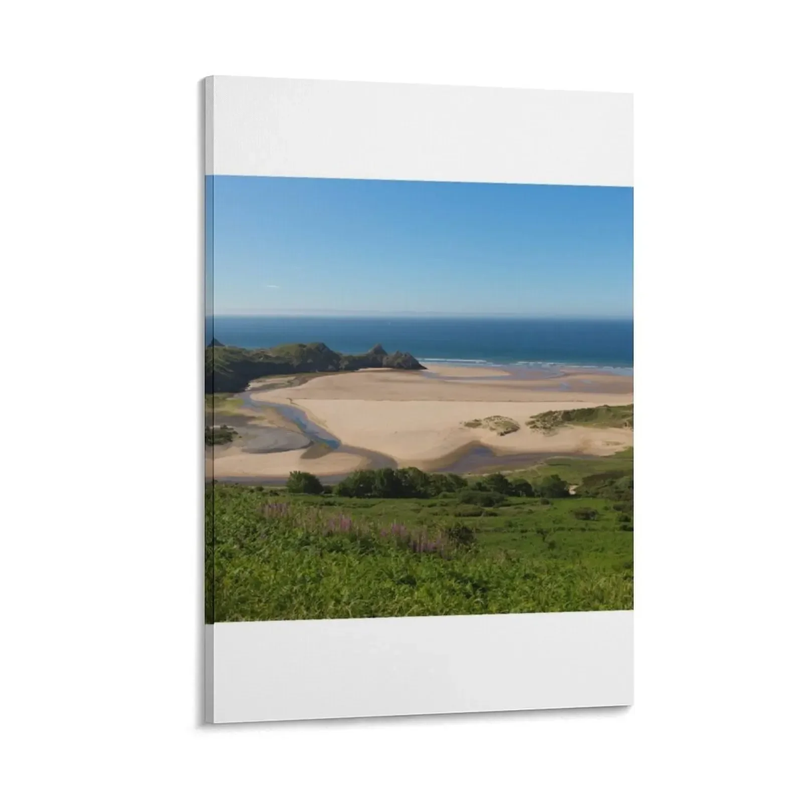 

Three Cliffs Bay The Gower Wales Canvas Painting anime figure decorative items for home decorative pictures for living room