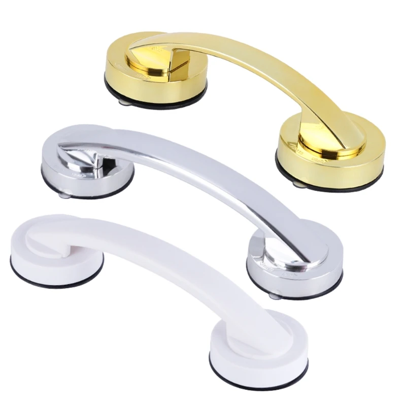 1185 Shower Handles for Handicap Suction Shower Handle Bathroom Bar Safety Suction Cup Handrail Non-slip Grab Bar