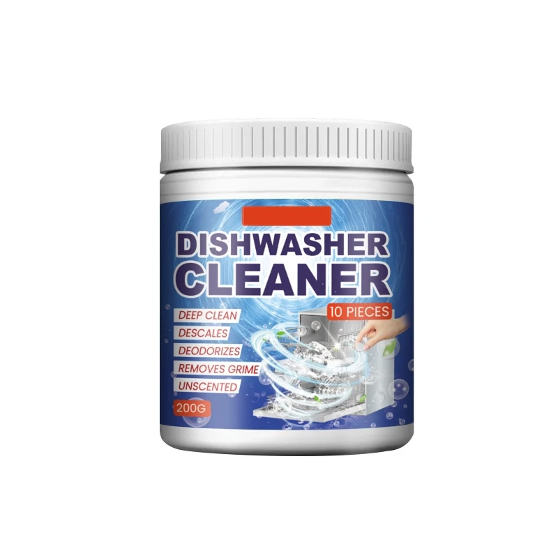 Effective Dishwasher Cleaning Tablets Quick Oil Removal 200G/Bottle Dropship