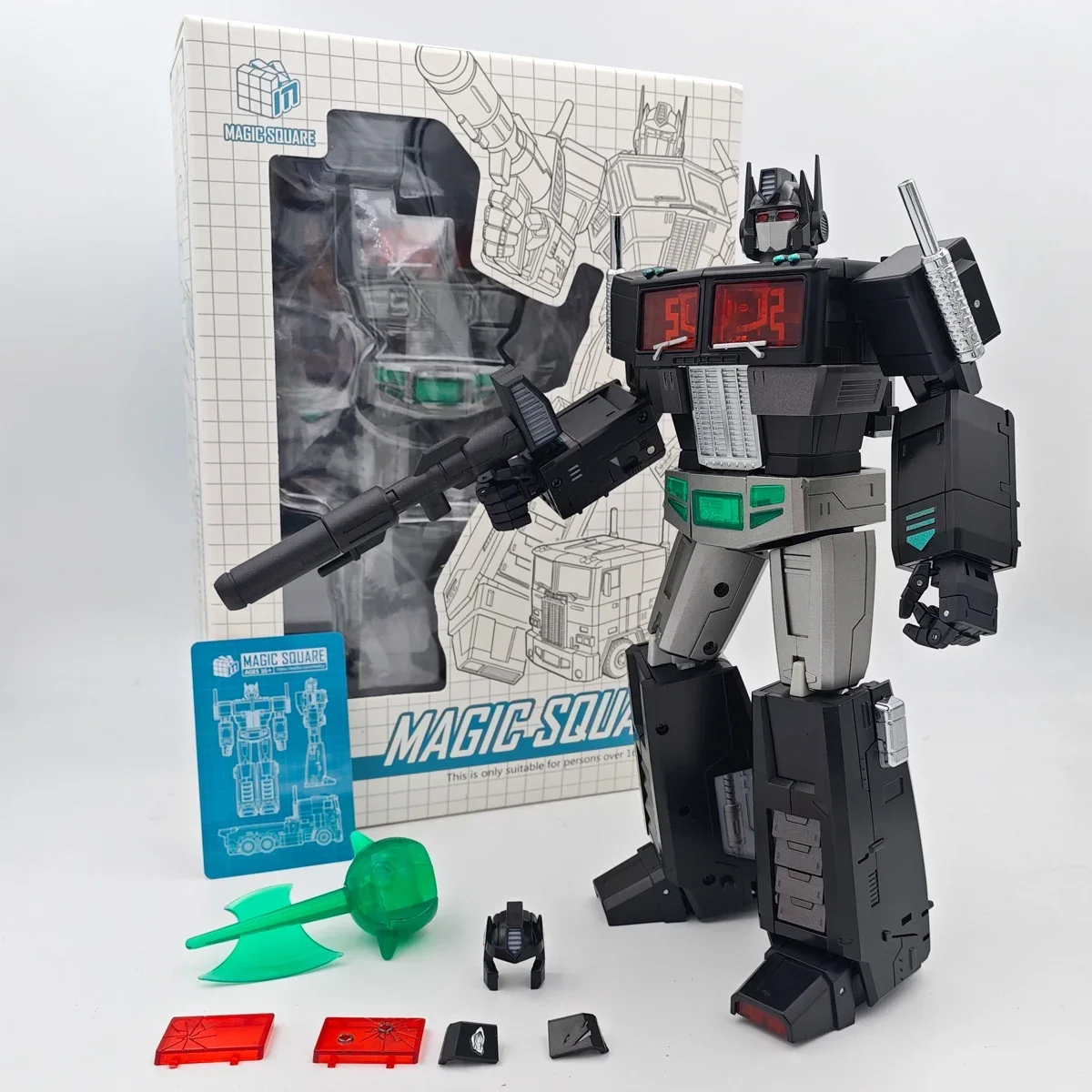 재고 트랜스포머 장난감, 매직 스퀘어 MS-TOYS, MS-01B Op Commander, 블랙 Mp 체중계 로봇 액션 피규어, 장난감 선물 수집품