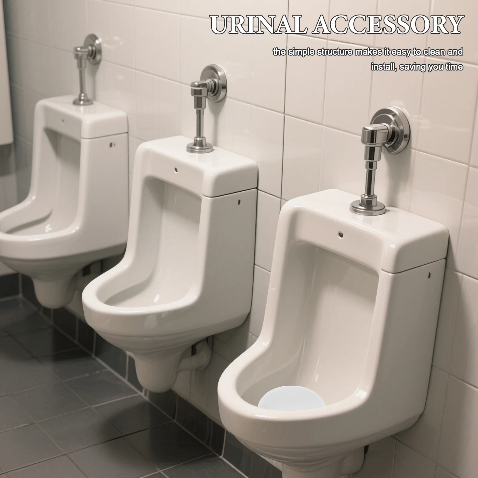 

Ceramic Urinal Cover 13cm Replacement Easy Cleaning Wall-Hung Bathroom Accessory Urinal Toilet Plug Home Commercial Use