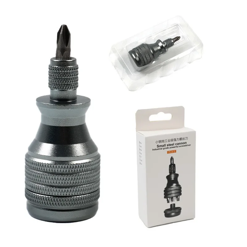 7-in-1 multifunctional screwdriver set industrial grade high hardness cross shaped multi-purpose screwdriver head