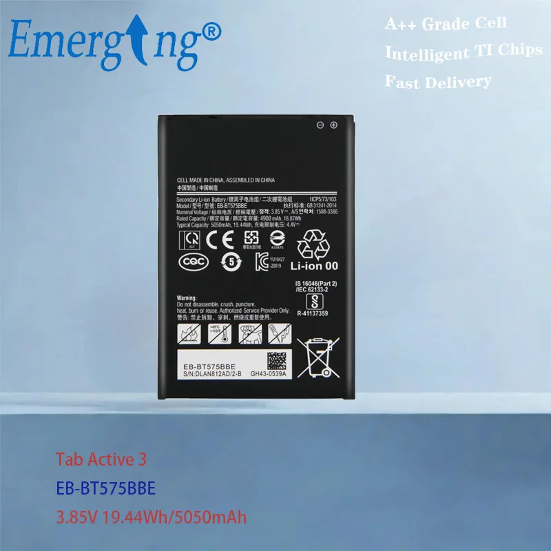 EB-BT575BBE Battery For Samsung  Galaxy Tab Active 3 SM-T570 T577