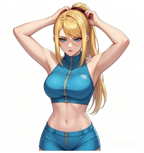 Adesivo de vinil impermeável, 1 unidade, com a imagem da Samus, personagem de anime, para decorar carros, motocicletas, capacetes, portáteis e janelas