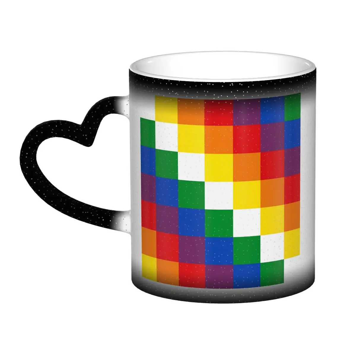 

Wiphala Mug Funny Ceramic Coffee Cups Tea Mugs Milk Cup Drinkware Gifts for Woman Man