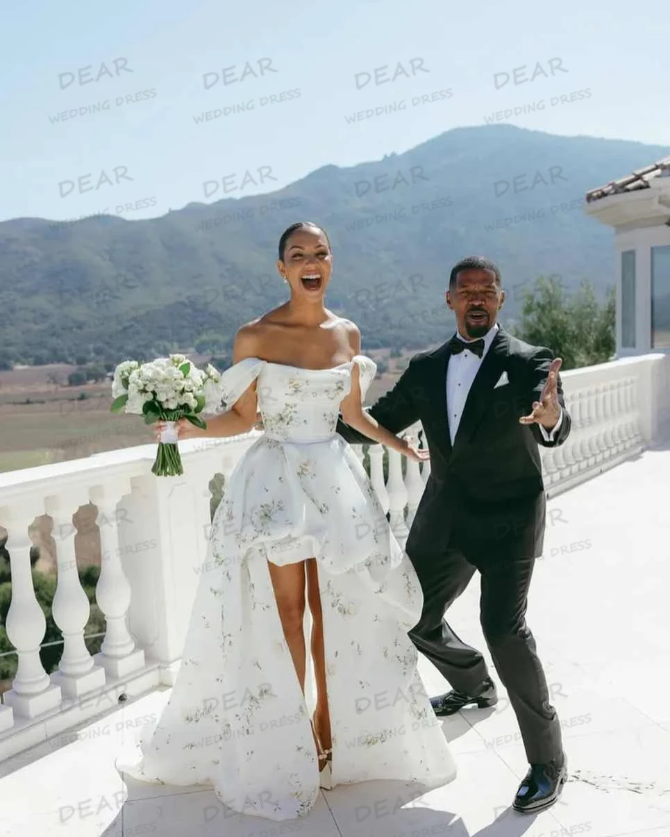 

Элегантные свадебные платья с цветочным принтом, сексуальные женские платья без рукавов с цветами, свадебные платья А-силуэта, вечерние наряды, индивидуальный пошив, Vestidos Gala