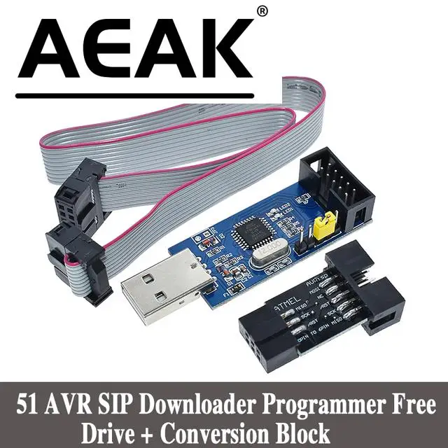 Programmatore USBISP USBASP AVR USB ISP USB ASP ATMEGA8 ATMEGA128 Supporto Win7 64