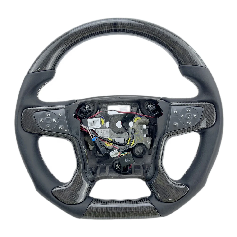 Real carbon fiber steering wheel For Chevrolet Silverado Custom Car Steering Wheel