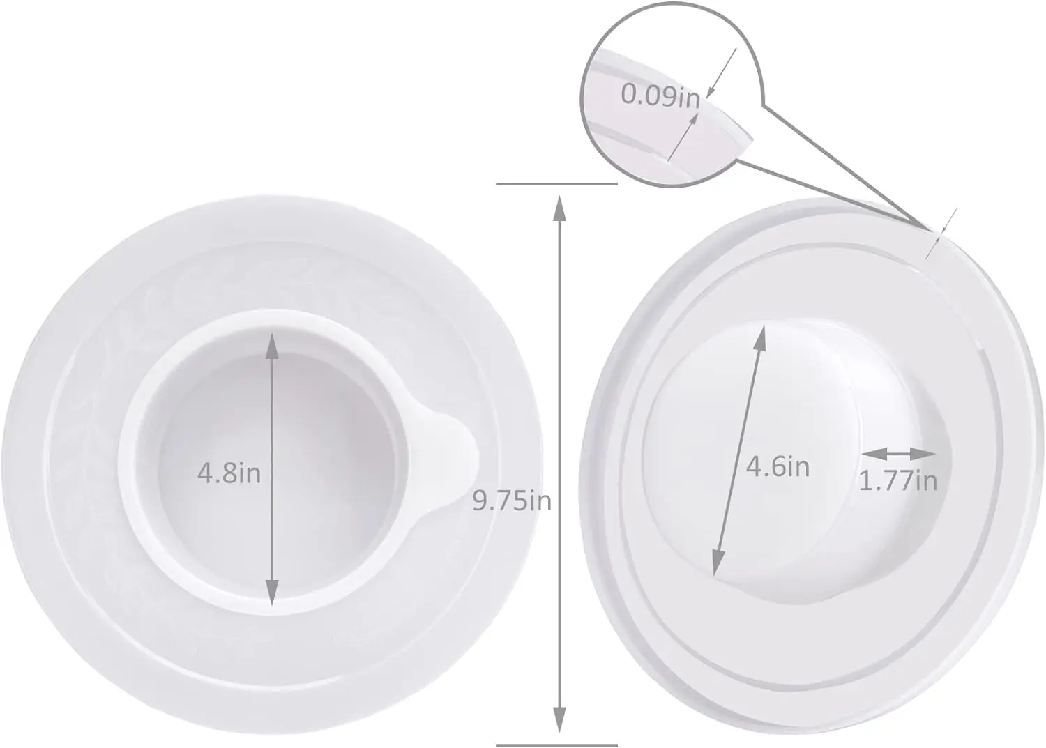 1pcs Mixers Bowl Covers for Kitchen Aid Accessories & Attachments, Fits Stainless Steel Bowl - Lift Stand Mixers 5.5qt 6QT 7qt