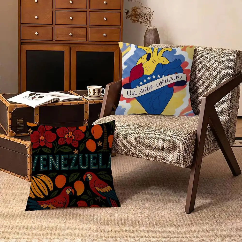 V-Venezuela Feelings   Cushion Cover Pillowcase Upholstery Sofa Throw Pillow Home Decor Pillowcas