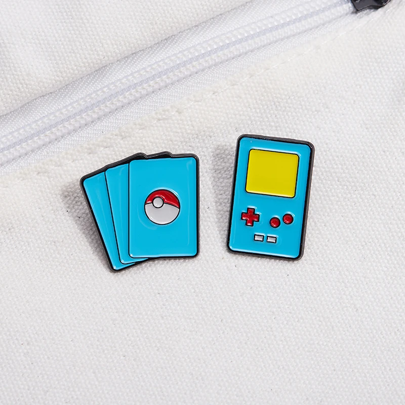 Game Console Enamel Pins Childhood Nostalgic Card Brooches Metal Backpack Clothing Lapel Badge Jewelry Gifts For Kids Friends