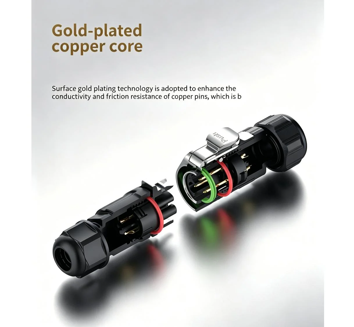 IP68 Rated Aviation Connector Set 2 3 4 5 6 7 8 9 Pin Male Female Flange Installation Waterproof for Harsh Environments