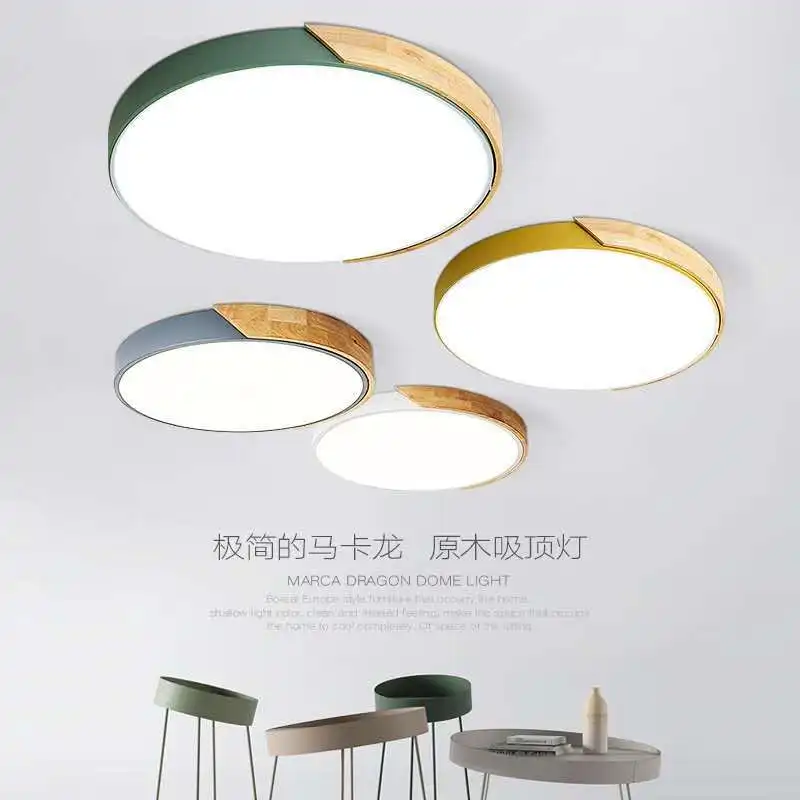 Modern LED Ceiling Light Macaron Chandelier For Bedroom Living Dining Room Aisle Home Decor Interior Lighting Fixture Lustre