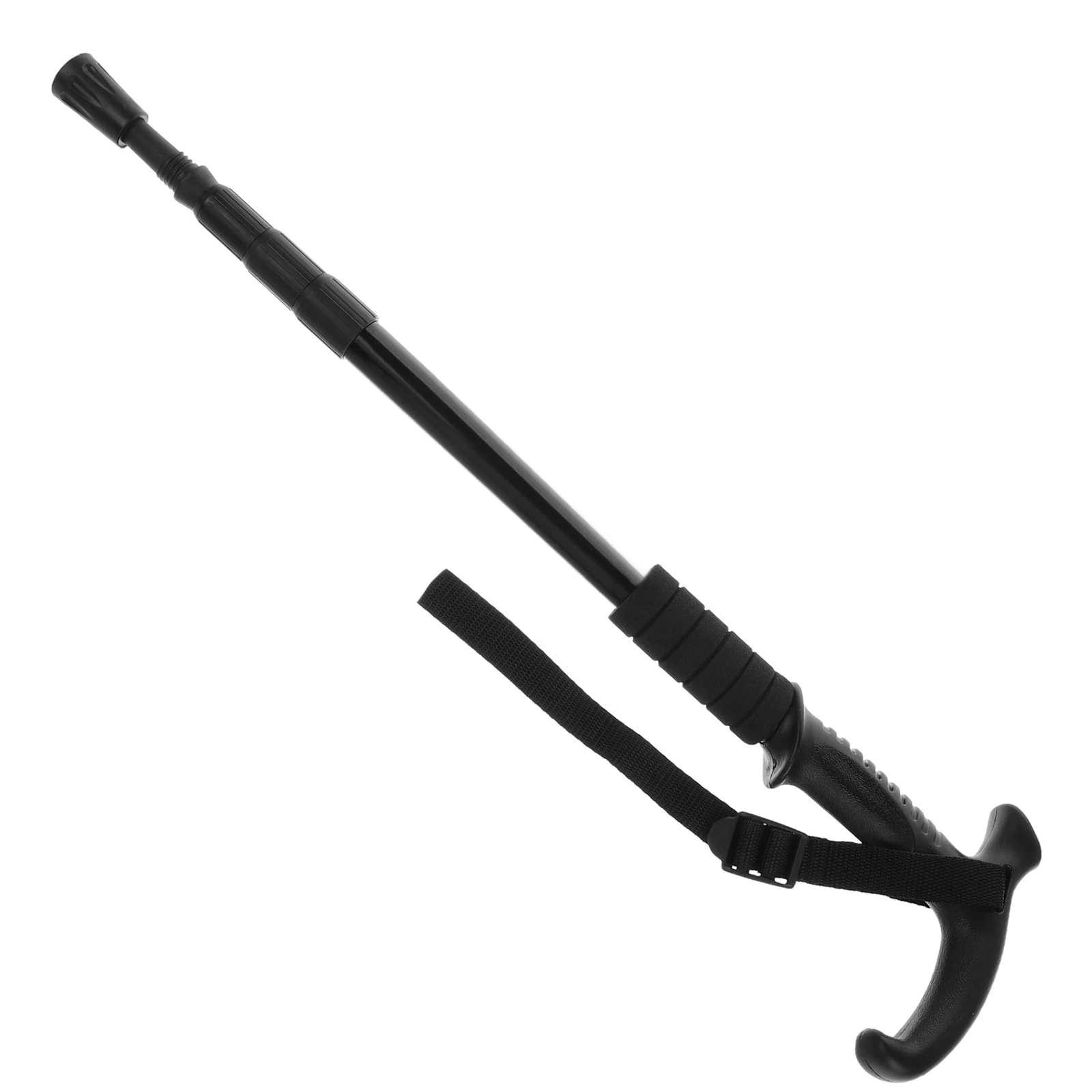 

Adjustable 4-Section Retractable Aluminum Alloy Walking Cane Compact Lightweight Shock Absorption Trekking Pole Hiking Stick For