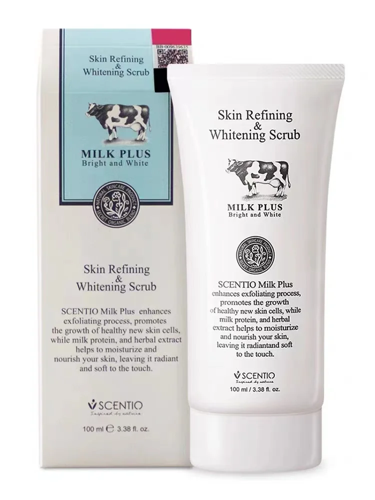 Nieuw schoonheidsbuffet scentio melk huid raffinage whitening scrub 100% authentiek