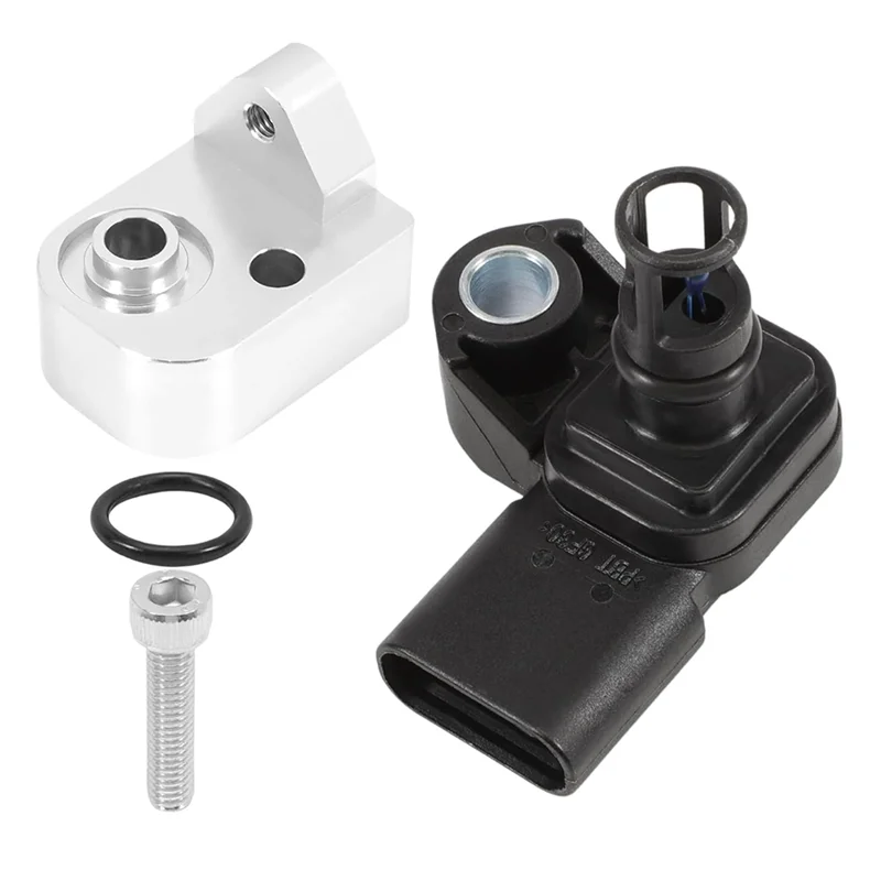 

For GMC Sierra Silverado 2500HD 3500HD Intake Air Pressure Temperature Sensor+ Spacer Kit(12681993)-A97E