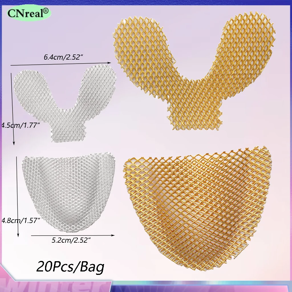 Dental Impression Net Tray Denture Metal Palatal Reinforcement Mesh Strengthen Upper/Lower Teeth Acrylic Partial Dentistry Tools