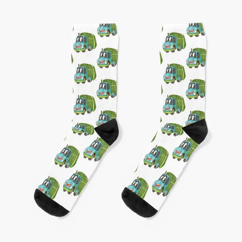 cute garbage truck for kids t-shirt Socks sport FASHION moving stockings Socks Man Women's