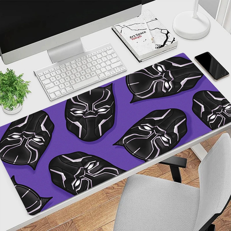 

Marvel Black Panther HD Mouse Pad Laptop Anime XXL Gamer Cabinet Keyboard Pad Mousepad PC Gaming Accessories Desk Mat New Carpet