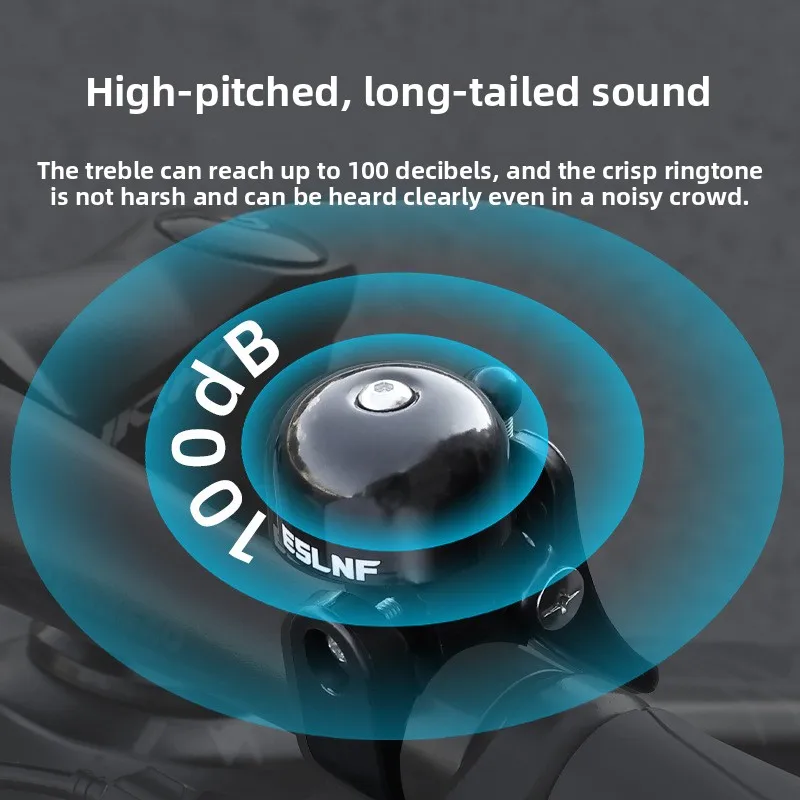   ESLNF دراجة الإبهام جرس القرن المقود الدراجات دعوة جهاز إنذار للتحذير سلامة دراجة سبيكة حلقة هش الصوت الجبلية الطريق الدراجة الملحقات