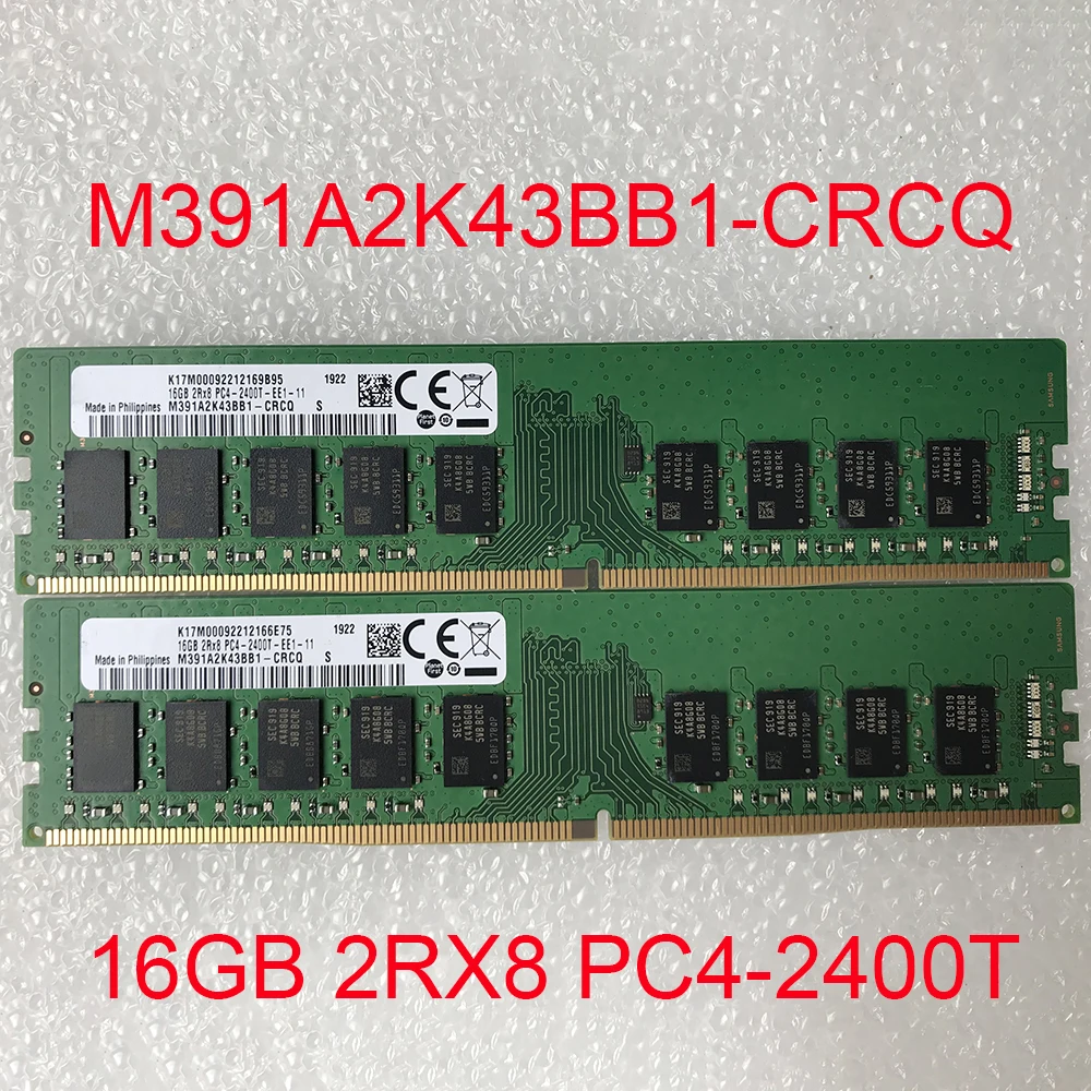 

1 шт. M391A2K43BB1-CRCQ 16 ГБ 2RX8 PC4-2400T DDR4 2400 ECC Оперативная память для сервера Samsung