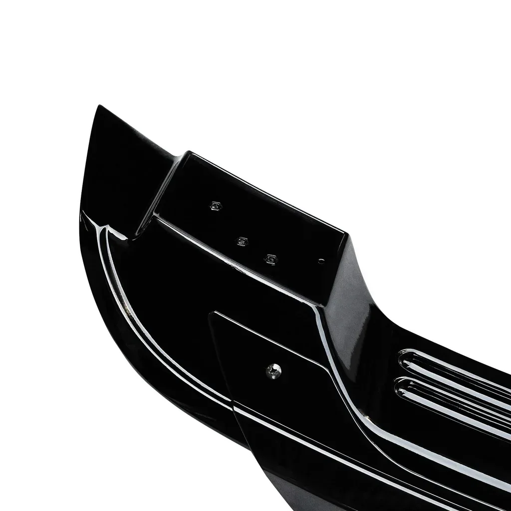 포드 머스탱 2015-2023 GT500 스타일 테일 윙 디퓨저 트렁크 립 스플리터 글로시 블랙 카본 룩을위한 자동차 리어 스포일러 윙 썸네일 4