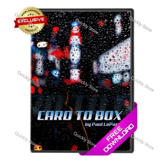 Card To Box by Paul LePaul Magic tricks (Instant Download) Quickly send