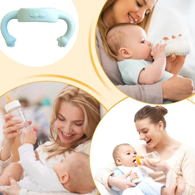 Punho antiderrapante para garrafas de bebê, Punho de garrafa de água, Confortável Sippy Cup Grip, Acessórios para garrafa