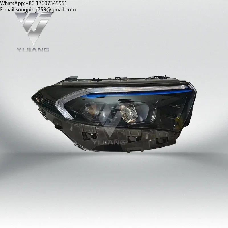 Original Used Dual Lens Blue Eyebrow LED Headlight Assembly W243 EQA Electric Vehicle Auto Front Lamp  A2439069400