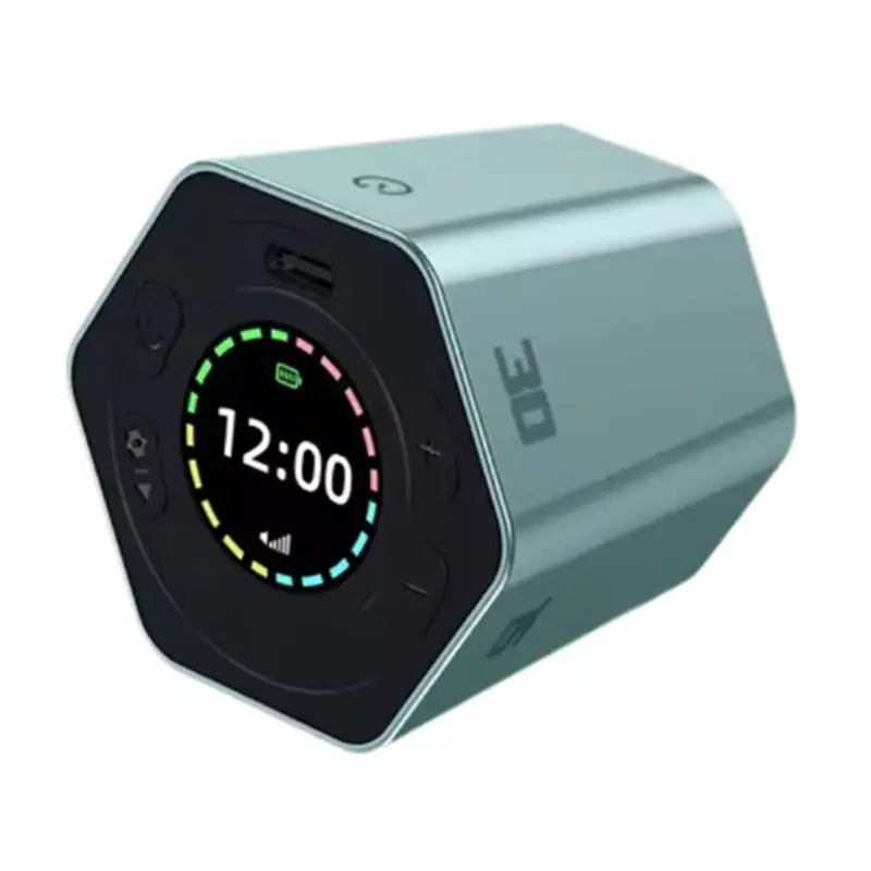 ABUN Productivity for Cube Timer Mute Vibrate Digital Desk Hexagon Flip Focus Time for Office Study Pomodoro