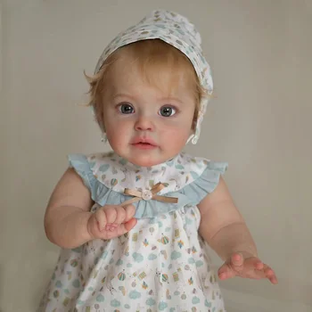 Lovely sue-sue Bebê reborn dolls 22 inch handmade finished customized toddler Boy baby doll for kids Muñecas reborn