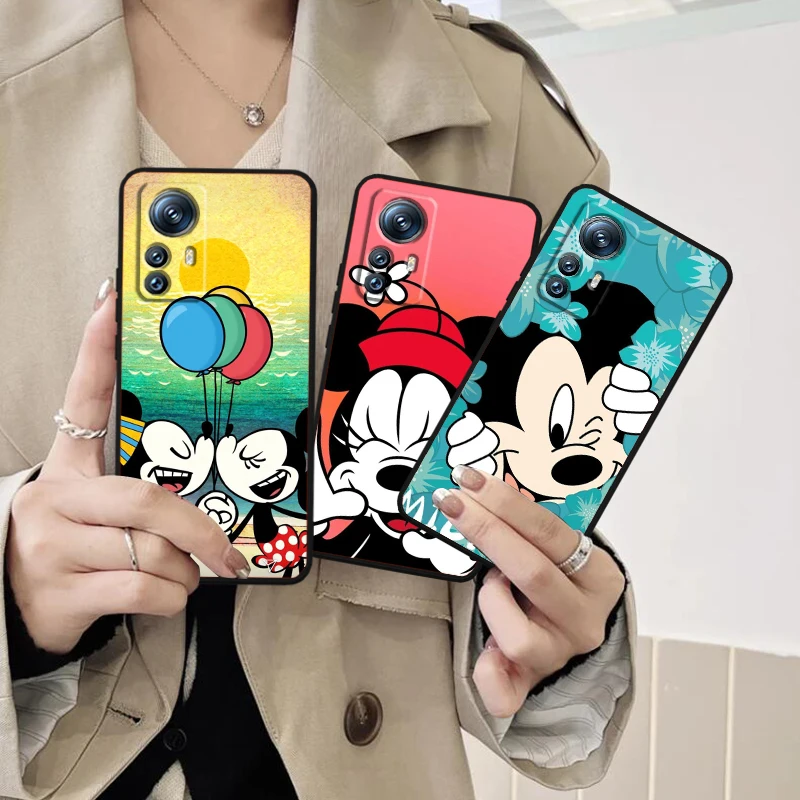 Disney Mickey Mouse Cute For Xiaomi Mi 14 13T 13 12T 12 11T 11i 11 10T 10 Pro Lite Ultra 5G Black TPU Phone Case